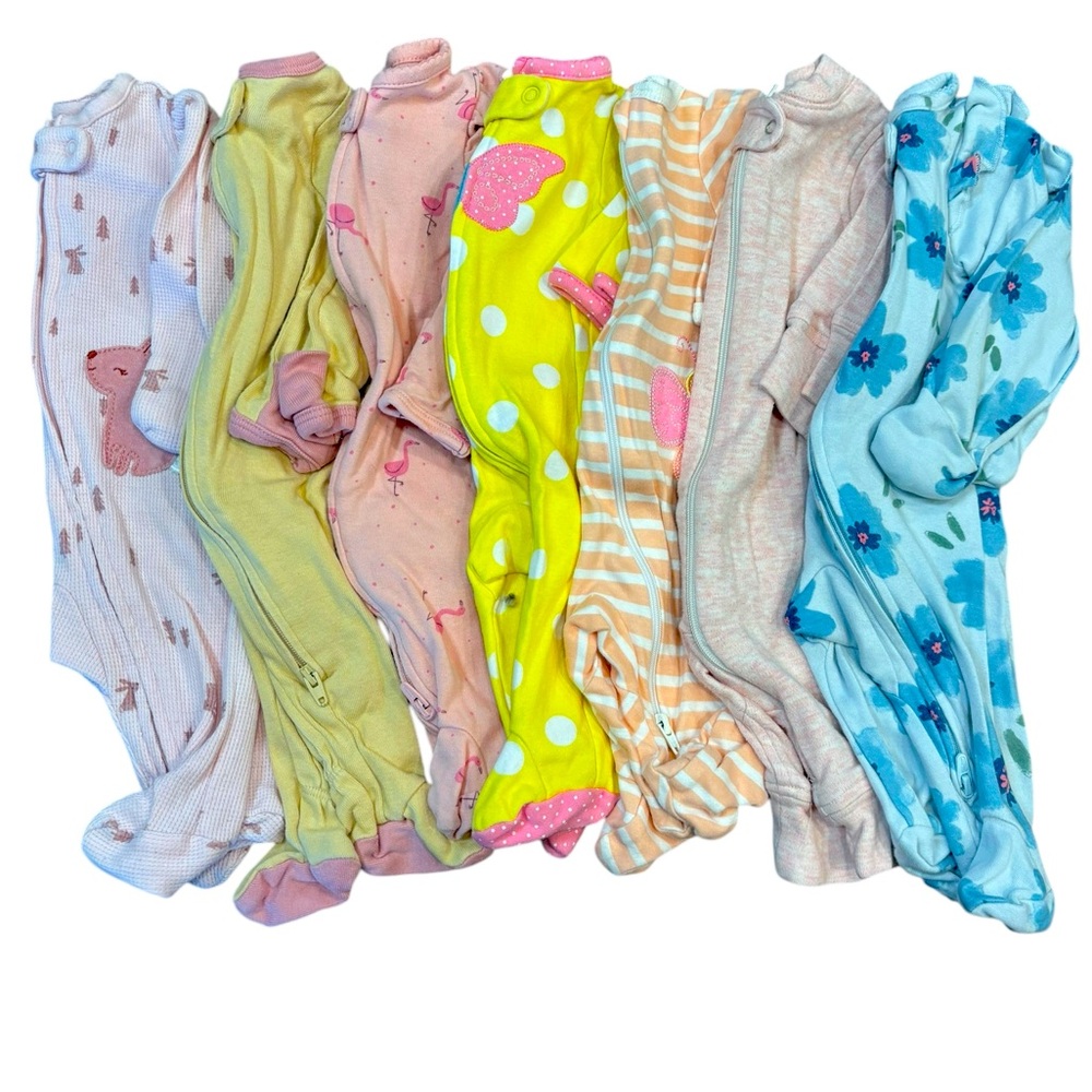 Baby Girl Footie Newborn Lot